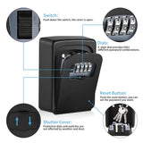 Croix Combination Key Lock Box, Wall Mounted, Black