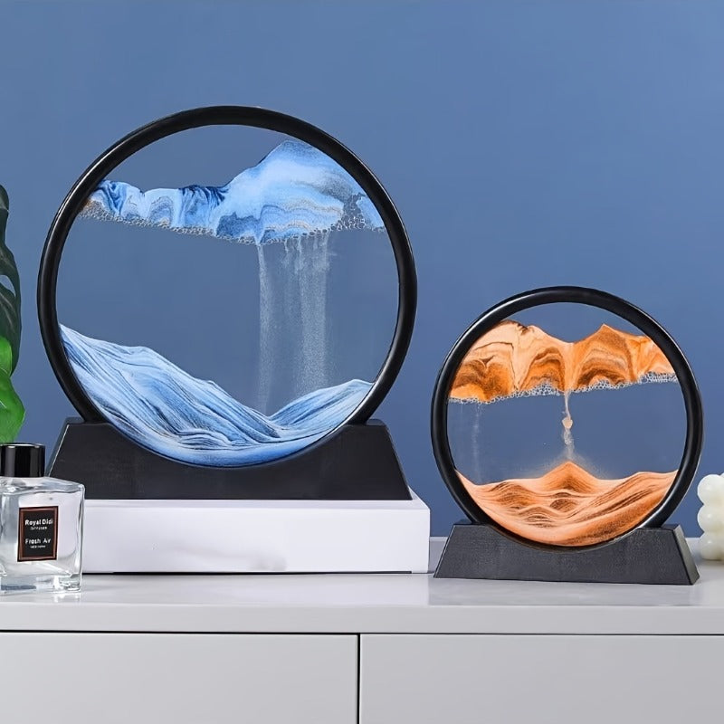 Nocera Flowing Sand Art Frame, Blue