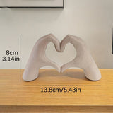 Cascia Heart Sculpture, White