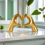 Cascia Heart Sculpture, White