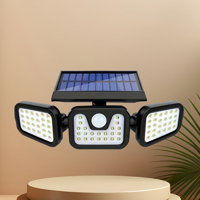 74 LED Solar Motion Sensor Outdoor Wall Light 3 Brightness Modes Wide Angle — Allure Home Collections