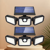 74 LED Solar Motion Sensor Outdoor Wall Light 3 Brightness Modes Wide Angle — Allure Home Collections