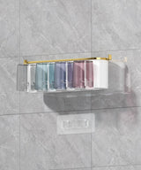 Santa Teresa Toothbrush Holder, 4 in 1 Wall Mounted, Toothpaste Dispenser, White