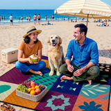 Rydal Waterproof Picnic Mat, Floral Print, Extra Large 198x198cm