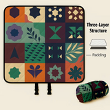 Rydal Waterproof Picnic Mat, Floral Print, Extra Large 198x198cm