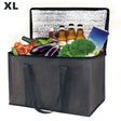 Extra large black insulated cooler bag for catering and delivery