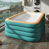 Nazare Inflatable Family Swimming Pool, Green