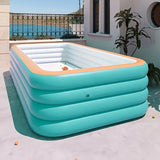 Nazare Inflatable Family Swimming Pool, Green