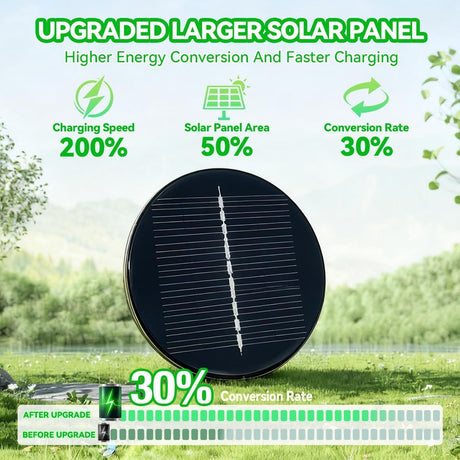 Stainless steel solar pathway light warm white black 4 pack