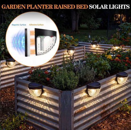 Solar Magnetic Wall Light Warm White White 1 Pack