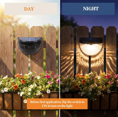Solar Magnetic Wall Light Warm White White 4 Pack