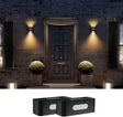 Solar Up Down Wall Light Warm White 2 Pack