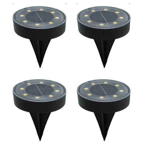 Solar In Ground Lights, Warm White 4 Pack