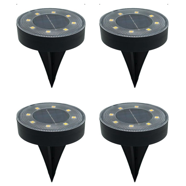 Solar In Ground Lights, Warm White 4 Pack