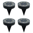 Solar In Ground Lights, White 4 Pack