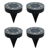 Solar In Ground Lights, White 4 Pack