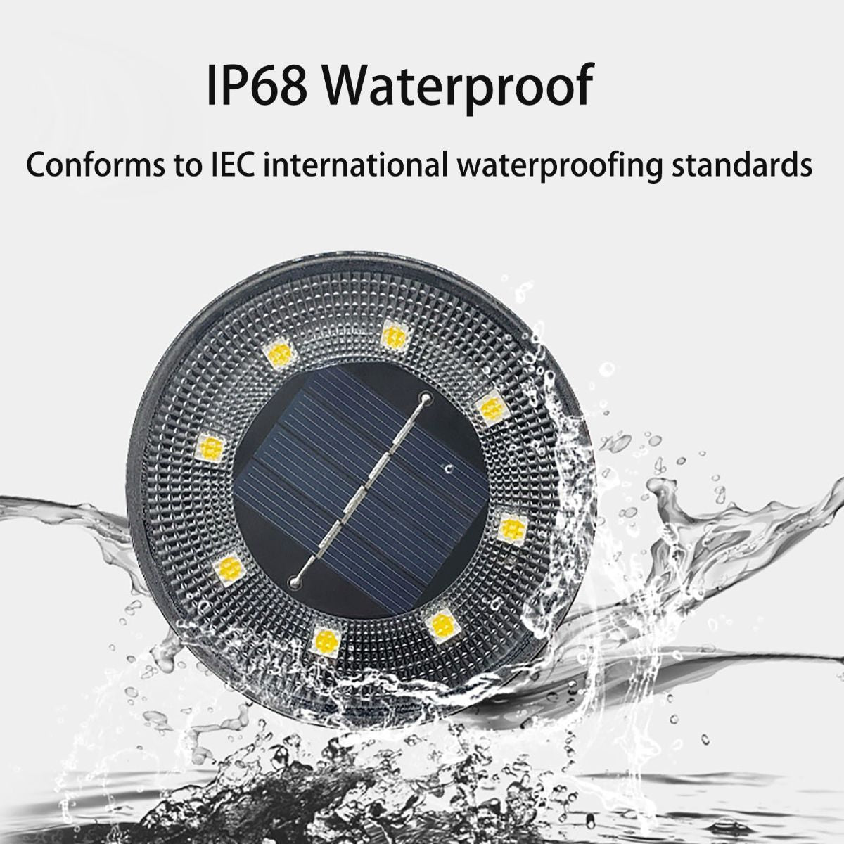 Solar In Ground Lights, White 4 Pack