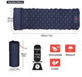 Chephren Sleeping Pad, Ultralight TPU Inflatable with Foot Pump, Dark Blue