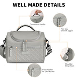 Tanja Insulated Lunch Bag, Adjustable Strap Cooler Tote, 8L, Grey