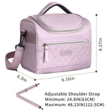 Tanja Insulated Lunch Bag, Adjustable Strap Cooler Tote, 8L, Purple