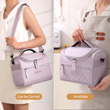 Tanja Insulated Lunch Bag, Adjustable Strap Cooler Tote, 8L, Purple