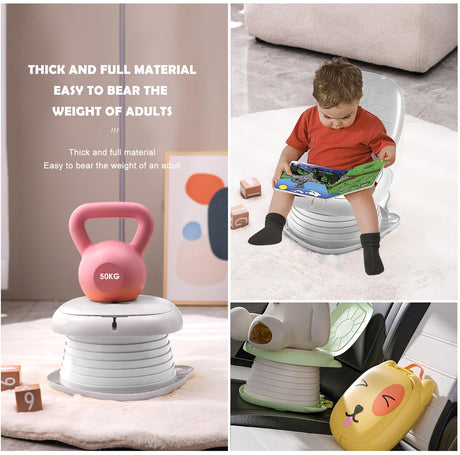 Folding Travel Potty for Toddlers, Grey - view 4