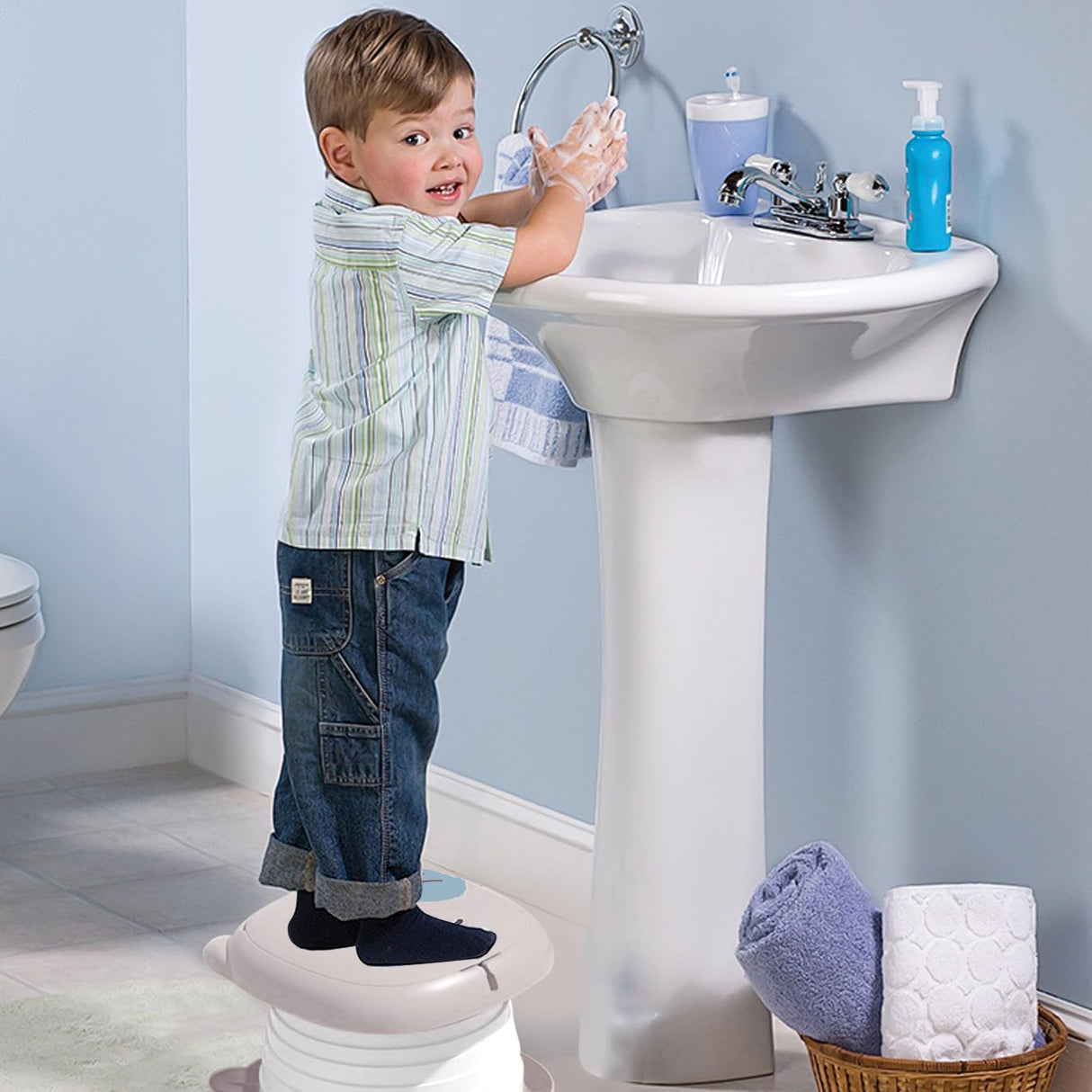 Folding Travel Potty for Toddlers, Grey - view 8
