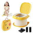 Folding Travel Potty for Toddlers, Yellow - view 1