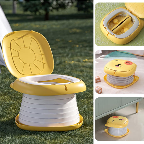 Folding Travel Potty for Toddlers, Yellow - view 5