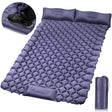 Moraine Camping Mattress, Double, Built In Pillow and Foot Pump, Dark Blue