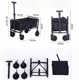 Rainbow Valley Folding Camp Wagon, Retractable Handle