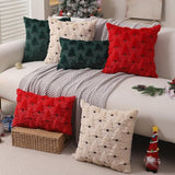 Plush Black Christmas Pillow Covers - Set of 2
