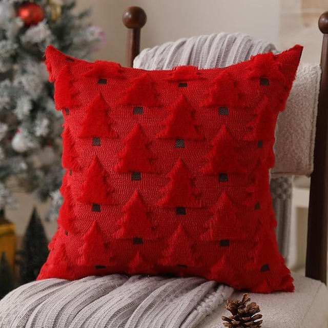Elegant Black Christmas Pillow Covers Set