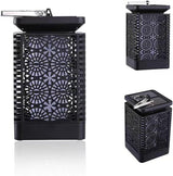 Solar Garden Stake Lights Floral Pattern 12 LED Outdoor Decorative 4 Pack — Allure Home Collections