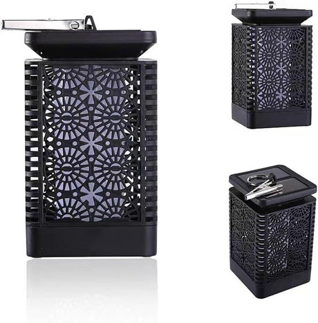 Solar Garden Stake Lights Floral Pattern 12 LED Outdoor Decorative 4 Pack — Allure Home Collections