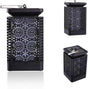 Solar Garden Stake Lights Floral Pattern 12 LED Outdoor Decorative 4 Pack — Allure Home Collections