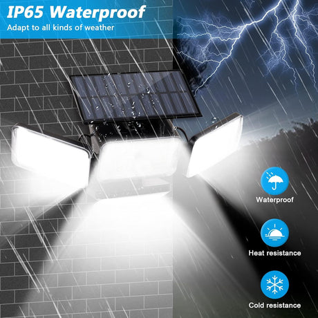 Solar Motion Sensor Outdoor Lights 288 LED 2800lm 270 Degree IP65 Waterproof 2 Pack — Allure Home Collections
