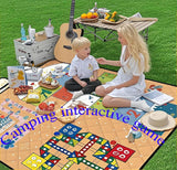 Ennerdale Waterproof Picnic Blanket with Game Print, Extra Large 200x200cm