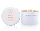 Soy Candle Tin 165g — Hand-Poured Scented Candles in 28 Fragrances — Allure Home Collections