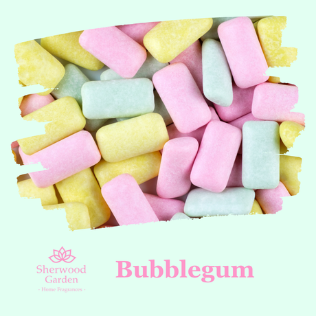 Bubblegum Soy Candle Tin 165g label detail