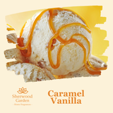 Caramel Vanilla soy candle fragrance notes