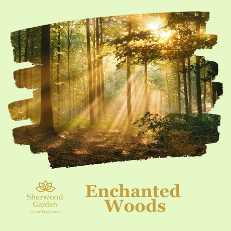 Enchanted Woods Soy Candle Tin 165g label detail