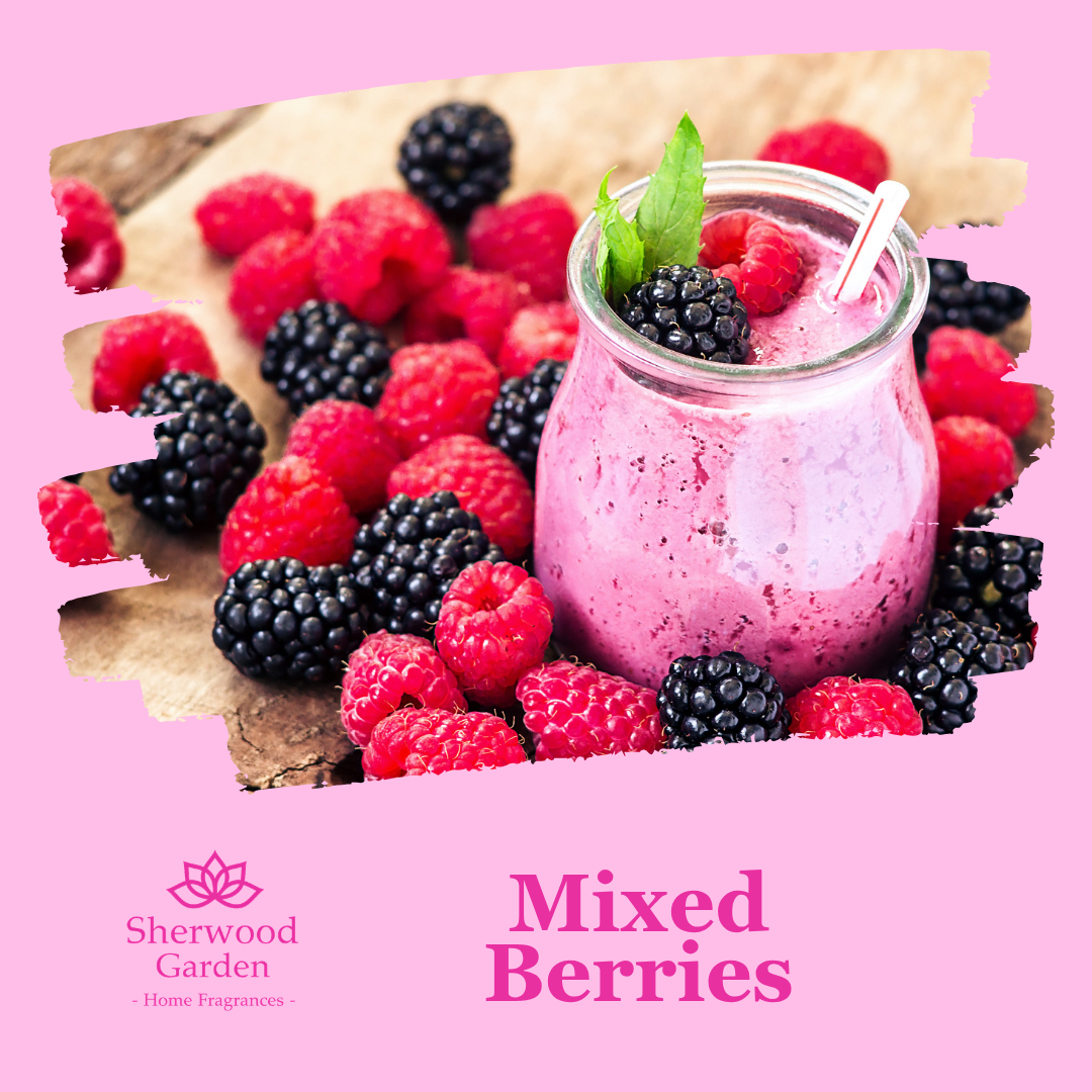 Mixed Berries soy candle fragrance notes