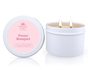 Peony Bouquet Soy Candle Tin 165g