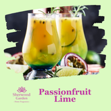 Passionfruit Lime Soy Candle Tin 165g label detail