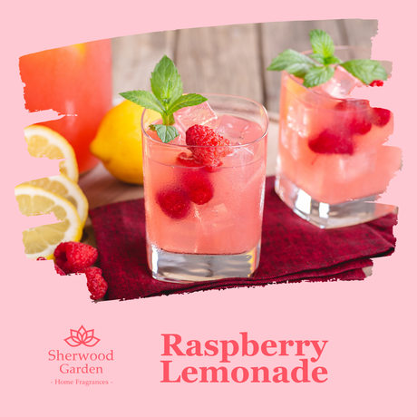 Raspberry Lemonade Soy Candle Tin 165g label detail