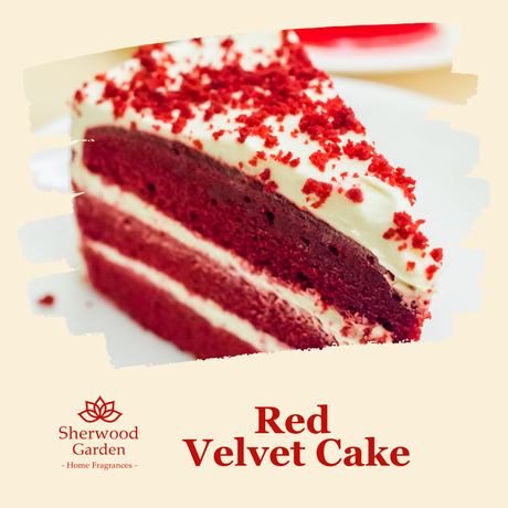Red Velvet Cake Soy Candle Tin 165g label detail
