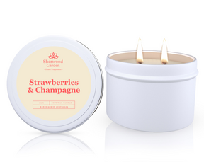Soy Candle Tin 165g — Hand-Poured Scented Candles in 28 Fragrances — Allure Home Collections