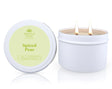 Spiced Pear soy candle in a tin