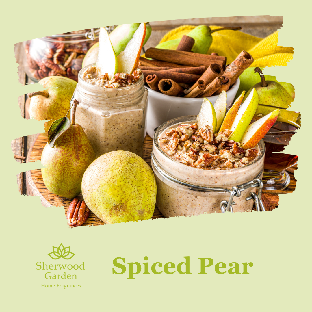 Spiced Pear soy candle fragrance notes